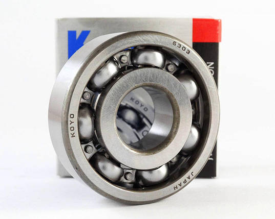 Підшипник 6303 (17*47*14) колінвала, КПП мотоцикла, Koyo Японія, фото 1