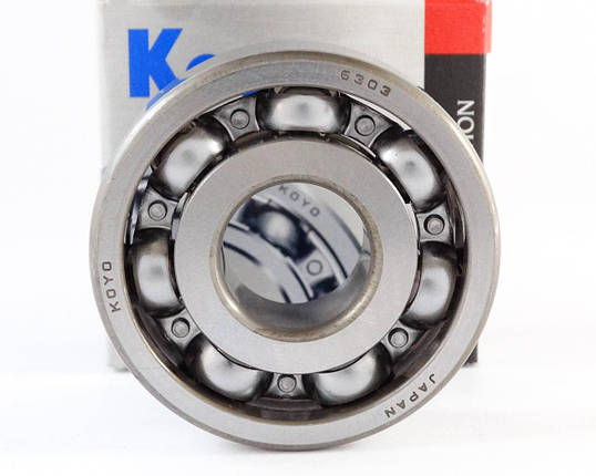 Підшипник 6303 (17*47*14) колінвала, КПП мотоцикла, Koyo Японія, фото 2