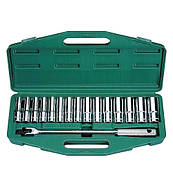 Набір головок 16предм. глибоких 1/2" HANS (4615M)