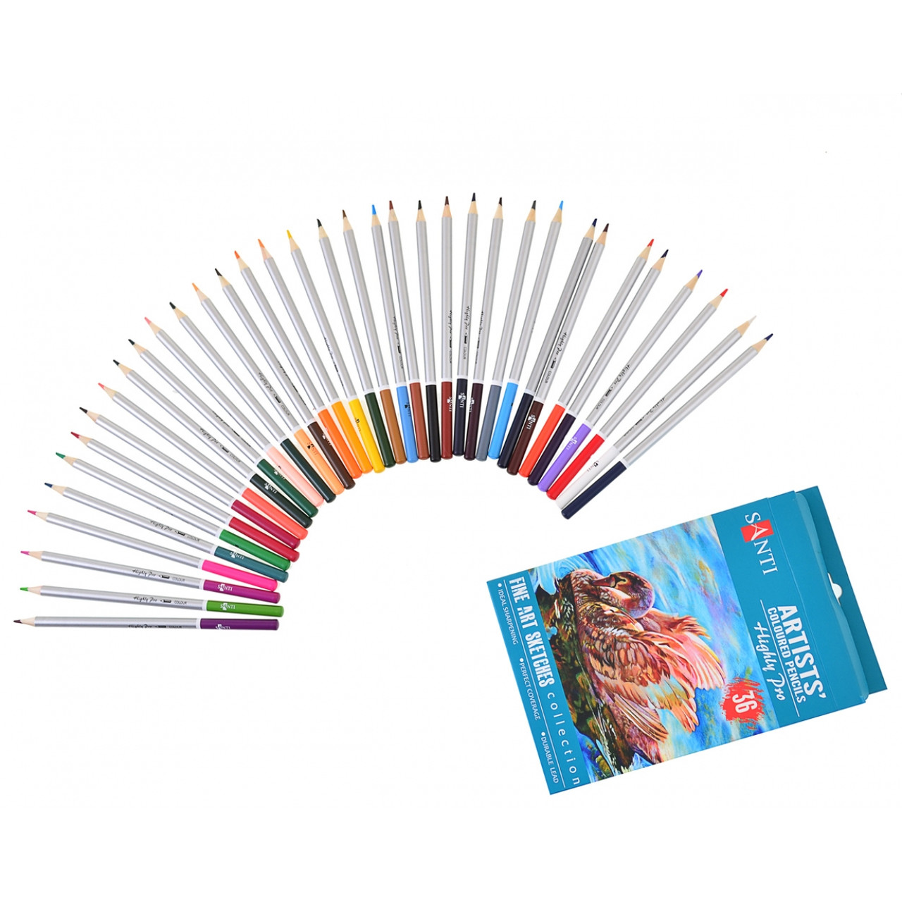 Набір художніх кольорових олівців "Santi Highly Pro", 36шт