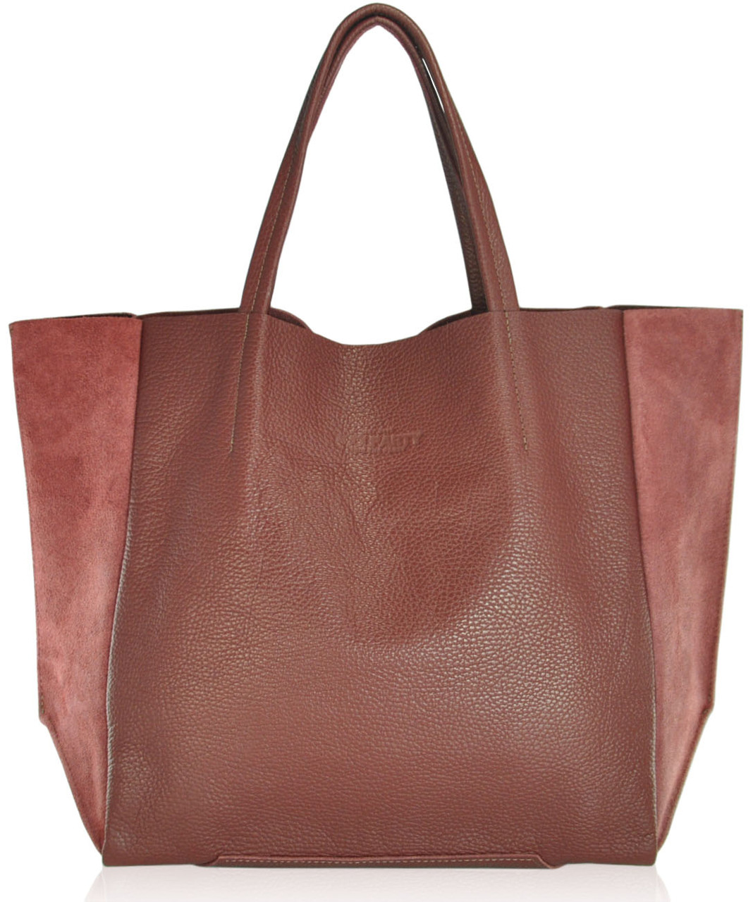 Шкіряна сумка POOLPARTY Soho Marsala Velour