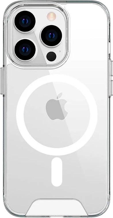 Накладка iPhone 15 Pro clear Space Case TPU MagSafe