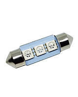 Светодиодная лампа C5W Festoon 3SMD 5050 12V 36мм Красная