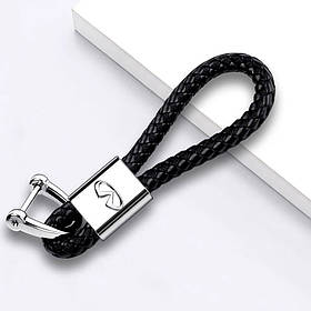 Брелок для автоключів із натуральної шкіри з логотипом авто Infiniti