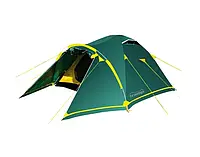 Палатка универсальная туристическая четырехместная Tramp Stalker 4 TRT-077 зеленый
