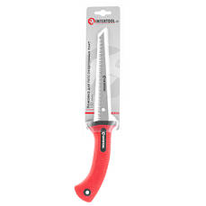 Ножівка для гіпсокартонних плит 150 мм 3-а заточка 7 зуб. 1" Intertool HT-3121