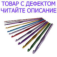 Набор алюминиевых крючков для вязания 12 шт Уценка! №3299 Уценка!