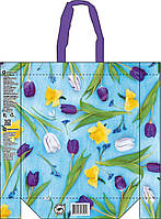 Эко-сумка с ручками 38*29 см Цветы тюльпаны