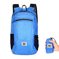 Складной карманный спортивный непромокаемый рюкзак Синий цвет 41*24*16 см