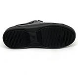 Жіночі шкіряні кеди чорного кольору на шнурівці Zlett 3520 чорна шкіра розмір 36, фото 9