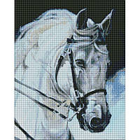 SO Алмазна мозаїка "Гордий кінь" Ідейка AMO7394 40х50 см