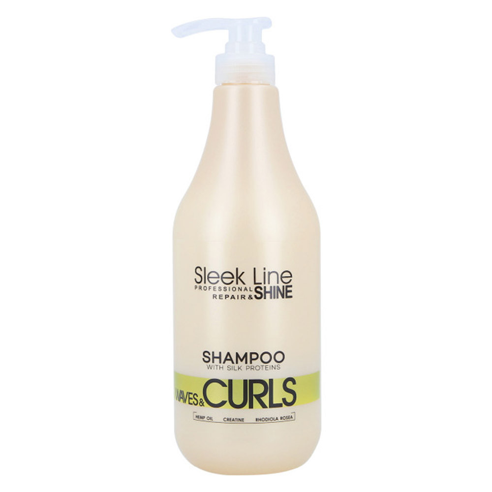 Шампунь для хвилястого волосся Stapiz Sleek Line Waves & Curles Shampoo 1000 мл, фото 1