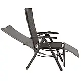 Складне крісло Brisbane з підніжкою алюміній, фото 8