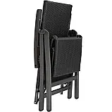 Складне крісло Brisbane з підніжкою алюміній, фото 4