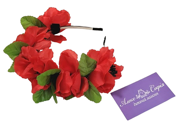 Обруч з маками