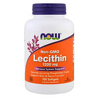 NOW Soy Lecithin 1,200 mg 100 рідких капсул Lodgi