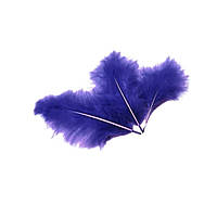 Перья для воздушных шаров и декора фиолетовые, 6 грамм Китай