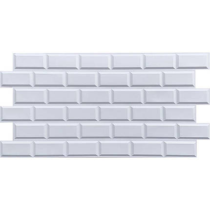 Декоративна ПВХ панель 960х480х4мм Біла клінкерна цегла SW-00001431, фото 1