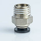 Фітинг пневматичний APC 06-02 прямий під трубку D6, різьблення R 1/4"