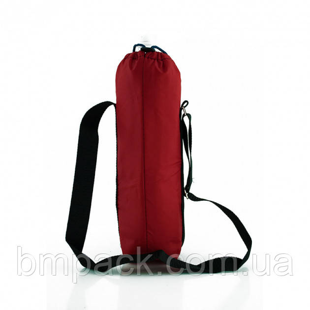 Набор из 2 сумок (Красная Термосумка под бутылку 2л с ремнем и клапаном, Чорная Термосумка "ЛанчБег" 5,5 л) - фото 4 - id-p2107624189