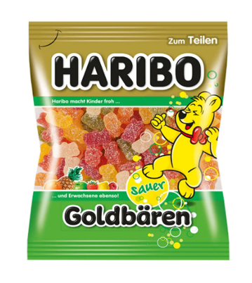 Haribo Goldenbaren Sauer 175g 1/18, фото 1