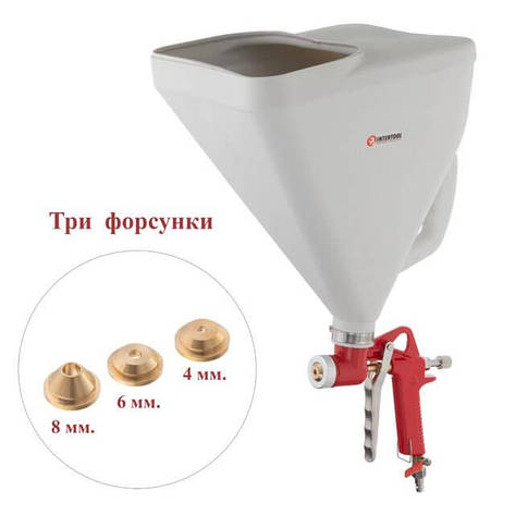 Пістолет для штукатурки з пластиковим баком 9000 мл Intertool PT-0403, фото 1