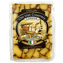 Сир чеддер з ірландським портером Олд Айріш Крімері Old Irish Creamery 150g 16шт/ящ (Код: 00-00015968)