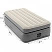 Надувний матрац комфортне ліжко для сну односпальний із вбудованим насосом Intex 99х191х51 см Матрац ліжко, фото 2
