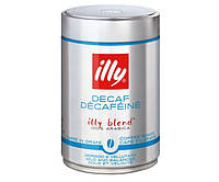 Кофе в зернах illy Decaffeinato без кофеина 250г.