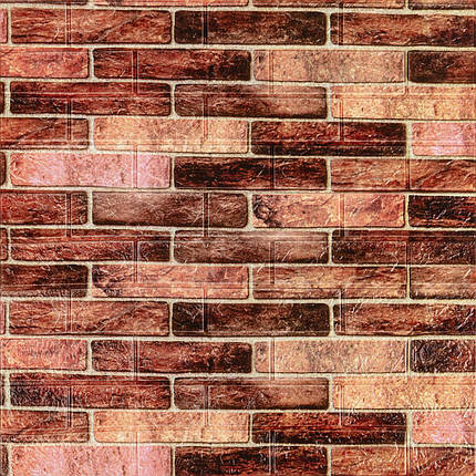 179-3 Панель стінова 3D 700мм*770мм*3мм BROWN (цегла) (D) SW-00001771, фото 1