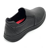 Чорні чоловічі туфлі шкіряні на резинці весна осінь Міда 112472(16) розмір 42, фото 7