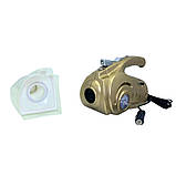 Автомобільний пилосос з компресором 4в1 Vacuum Cleaner компактний з манометром насадками та підсвічуванням, фото 10