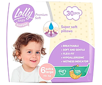 Подгузники детские Lolly Premium Soft 6 (16 кг) 30 шт