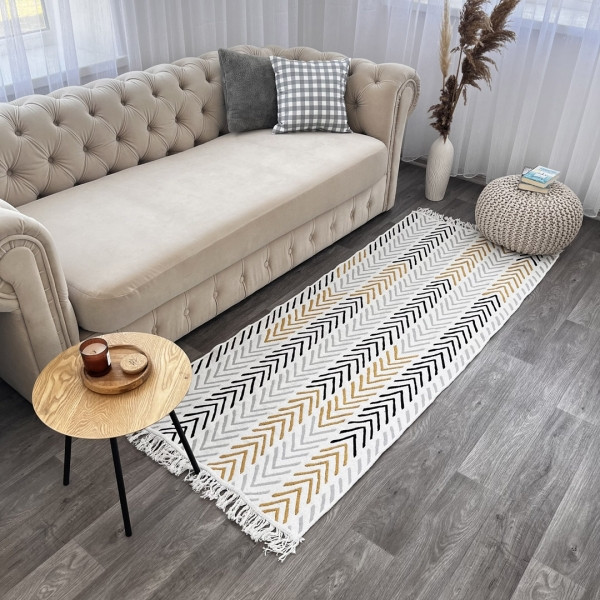 Турецькі килими м'які бавовняні 80х200 см, фото 1