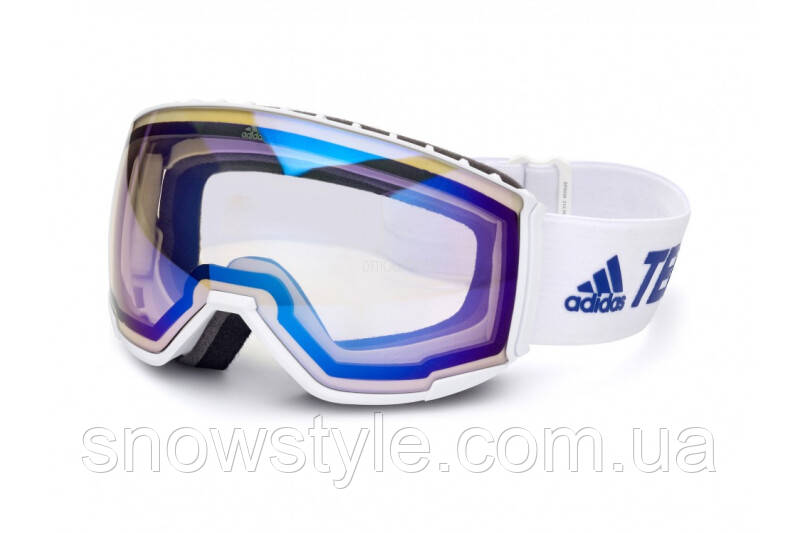 Гірськолижна маска Adidas SP0039 White Фотохромна лінза NXT Vario S1-3