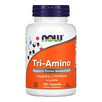 Аргинин, лизин, орнитин NOW Tri-Amino (120 капс)