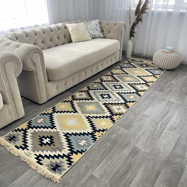 Турецькі килими м'які бавовняні 80х300 см, фото 1