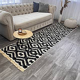 Турецькі килими м'які бавовняні 80х300 см, фото 2