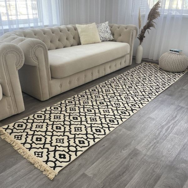 Турецькі килими м'які бавовняні 80х300 см, фото 1