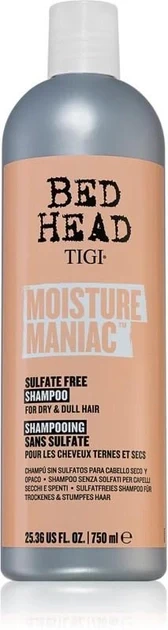 Безсульфатний шампунь для сухого волосся Tigi Bed Head Moisture Maniac Shampoo 750мл