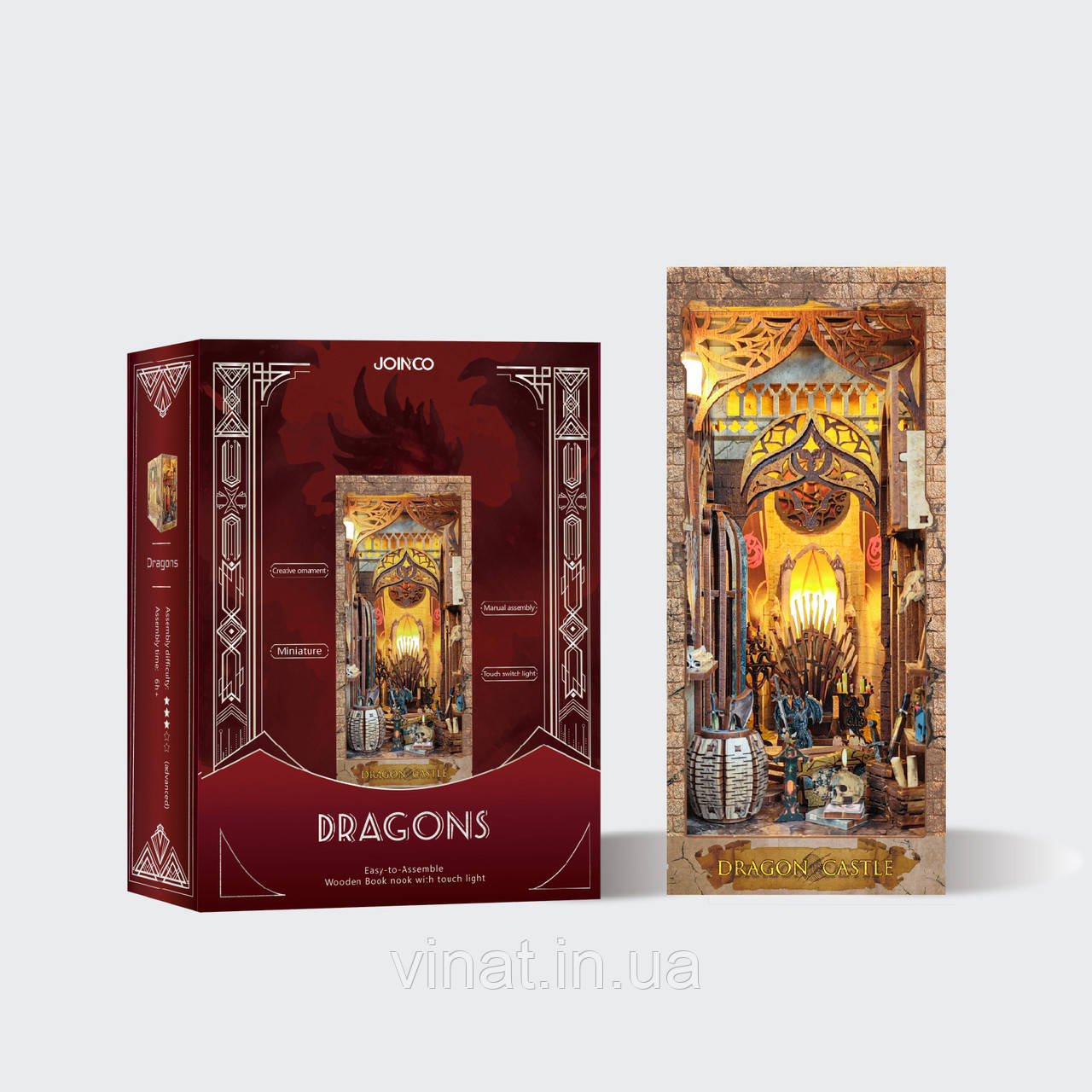 Бук Нук Танець з Драконами Book Nook A Dance with Dragons Інтерьерний конструктор SQ-08