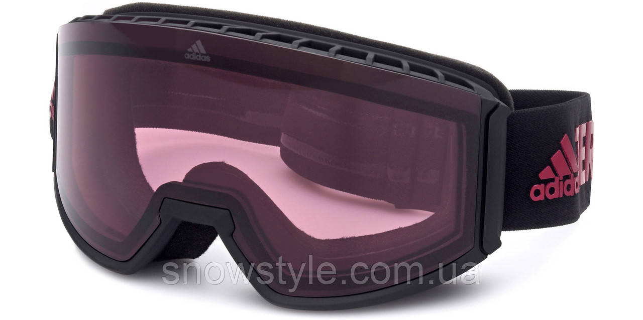 Гірськолижна маска Adidas SP0040 Black/Bordeaux лінза Kolor UP S2