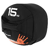 М'яч набивний для кросфіту Wall Ball 15 кг волбол з ручками TA-7823-15-1, фото 3