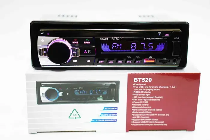 Автомагнитола ВТ520 с Bluetooth+USB+SD+AUX 4x60W (качественная ...