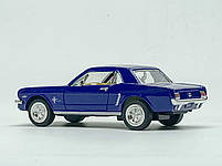 Машинка Kinsmart Ford Mustang 1964 синя 1:36, модель KT5351W/4, фото 3