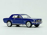 Машинка Kinsmart Ford Mustang 1964 синя 1:36, модель KT5351W/4, фото 2