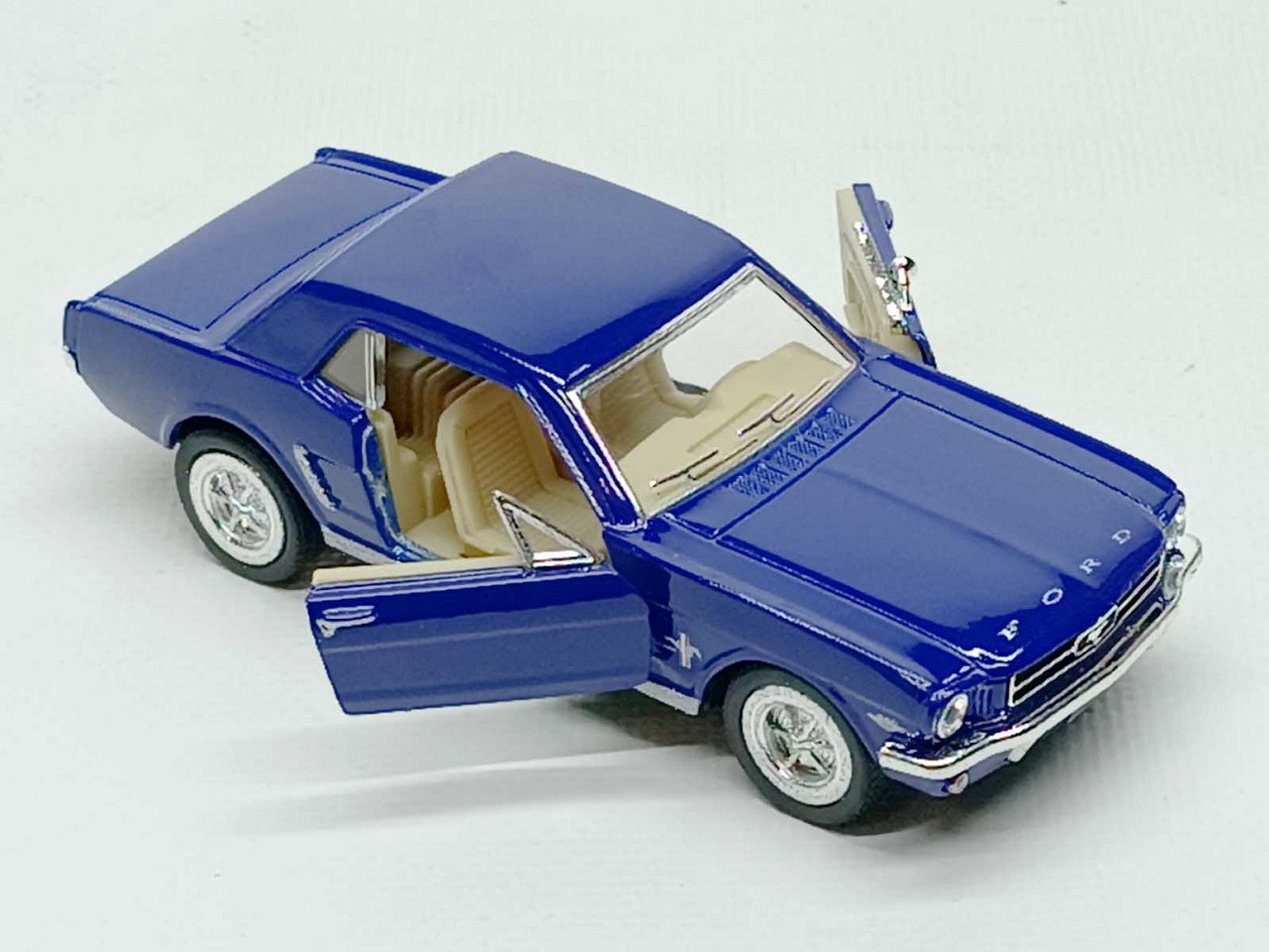 Машинка Kinsmart Ford Mustang 1964 синя 1:36, модель KT5351W/4, фото 1