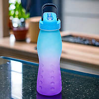 Пляшка для води спортивна з поїлкою YR-926, пластикова, 750мл