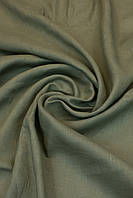Ткань льняная рубашечная цв.594 Olive 135г/м2