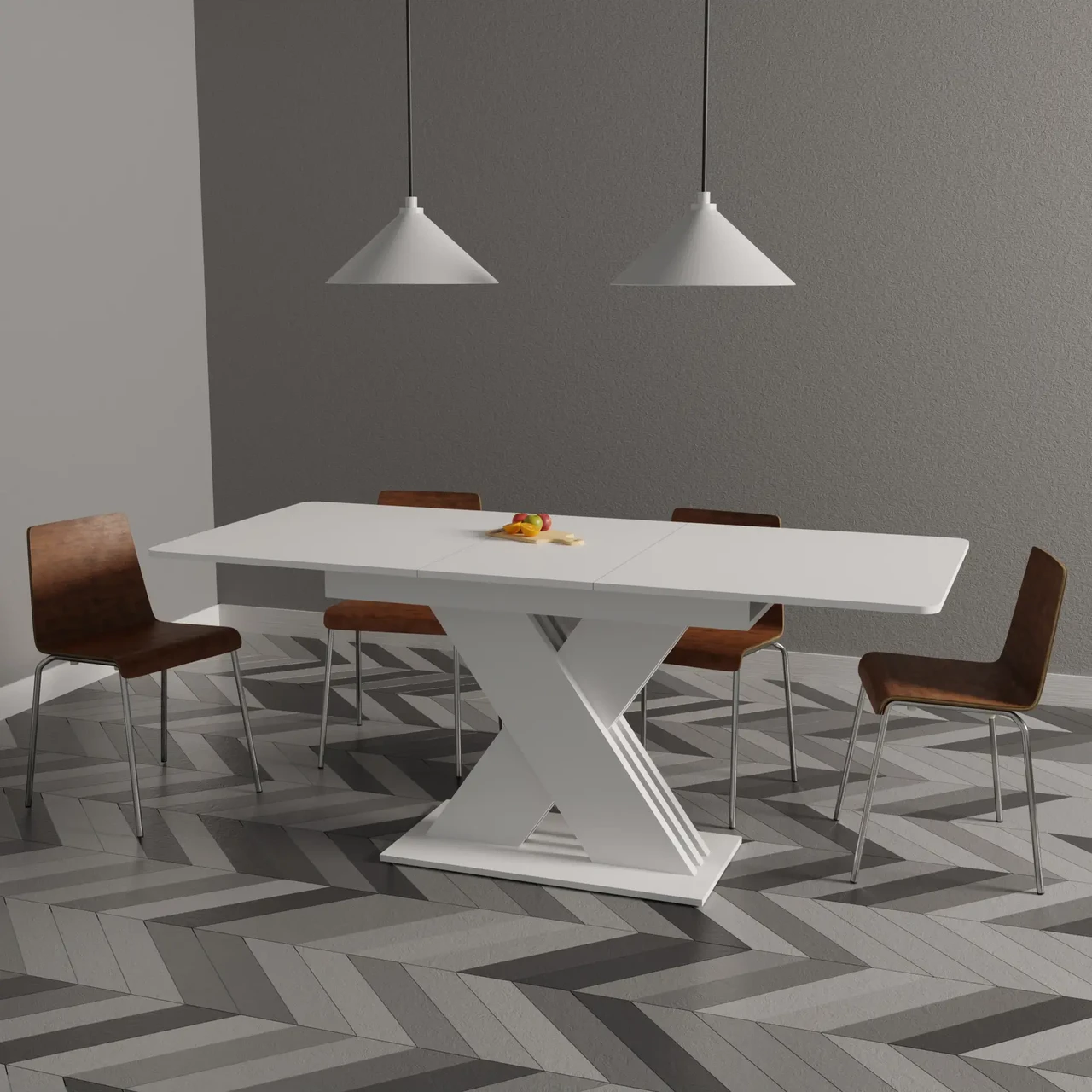 Стіл розсувний Neman ВІТО, колір білий